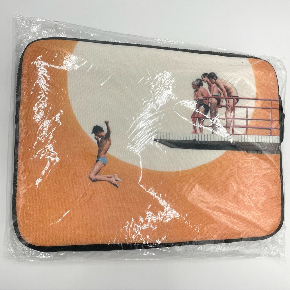 Laptop Sleeve‎ Case Summer Scene Collage Art Diving Board Nostalgia Orange New